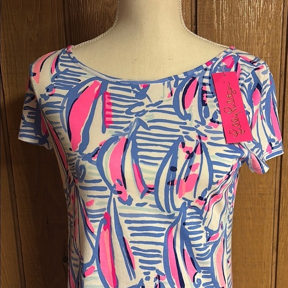 Lilly Pulitzer Colorful Sailboat Print Dress Spring Break vlVacation Summer S - Picture 3 of 7